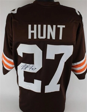 Kareem Hunt Cleveland Browns Signed Jersey / 2017 Rookie Running Back  (JSA COA)
