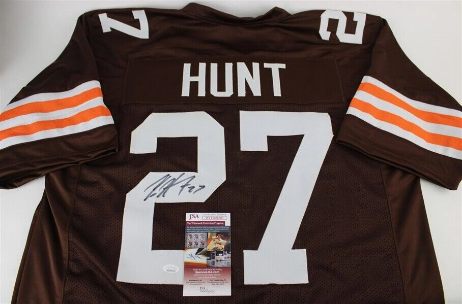 Kareem Hunt Cleveland Browns Signed Jersey / 2017 Rookie Running Back  (JSA COA)