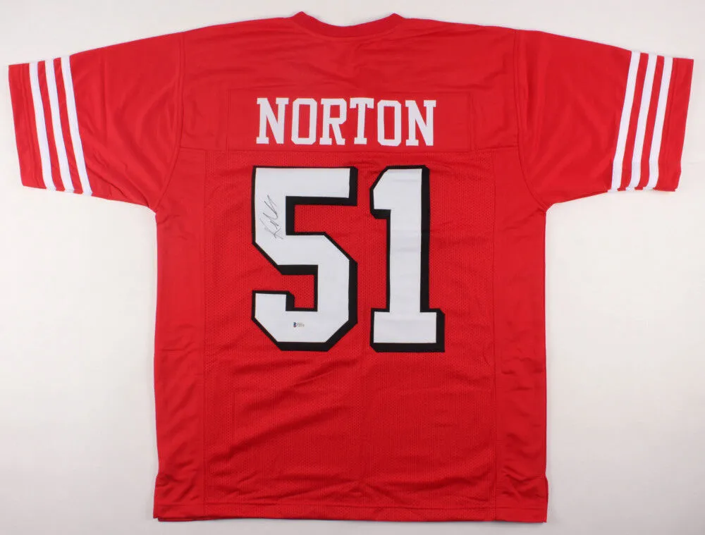 Ken Norton Jr. Signed San Francisco 49ers Jersey (Beckett) 3Super Bowl Champion