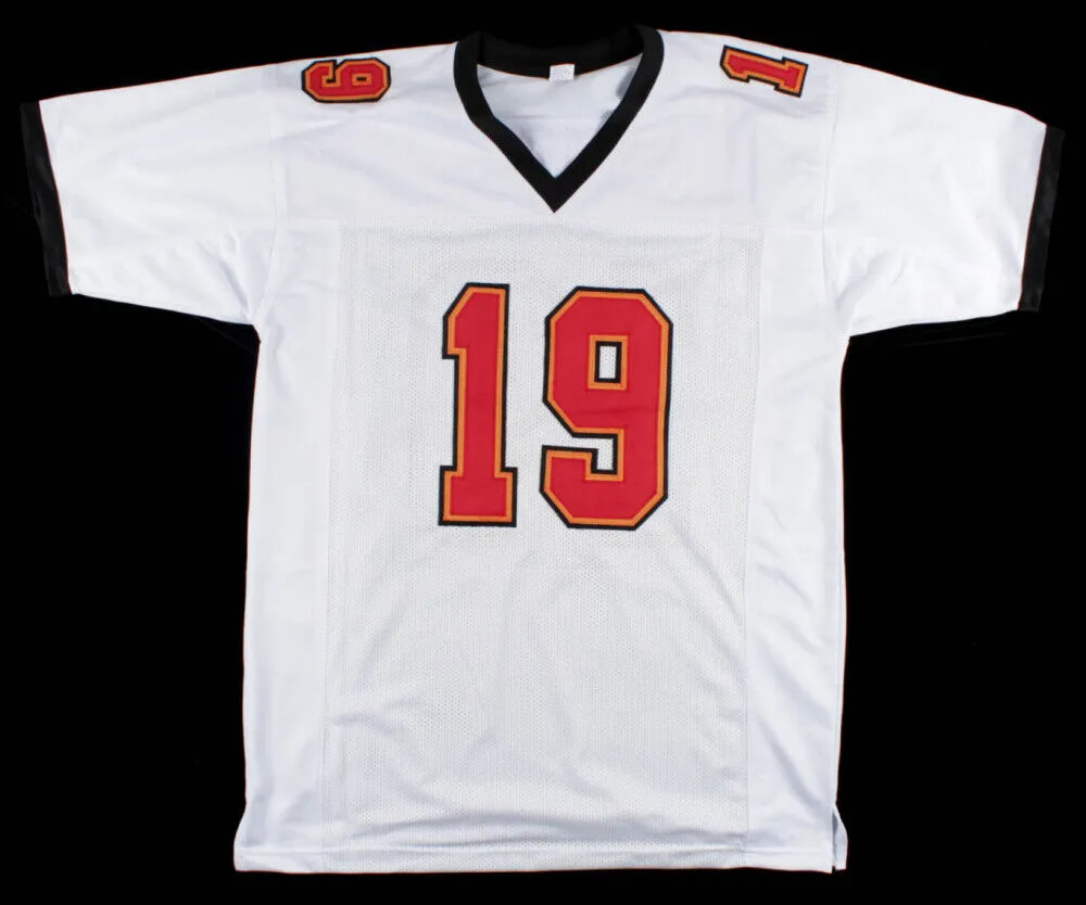 Keyshawn Johnson Signed Tampa Bay Buccaneers Jersey (Beckett COA) 3Pro Bowl WR
