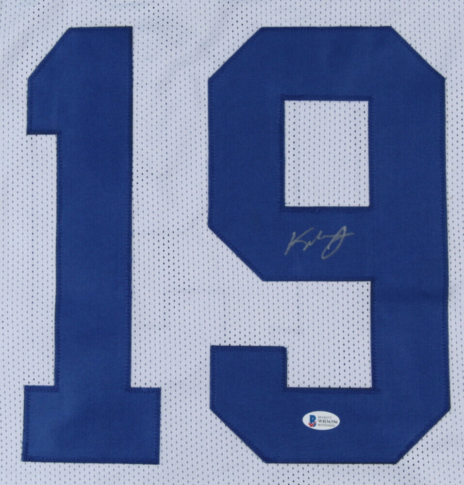 Keyshawn Johnson Signed Dallas Cowboys Jersey (Beckett COA) 3Pro Bowl W.R.