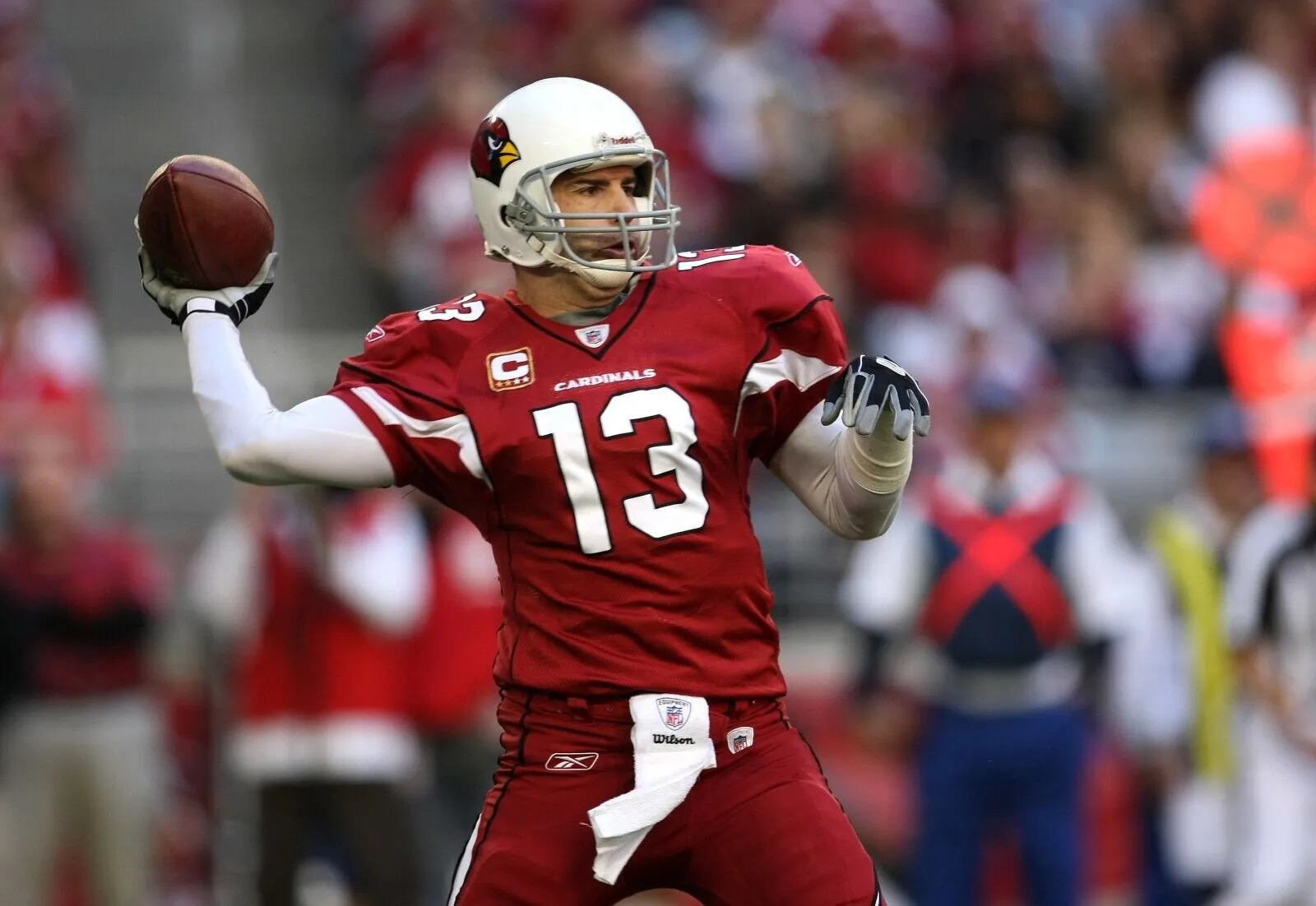 Kurt Warner Signed Arizona Cardinals Black Jersey (JSA COA) Super Bowl XLIII QB