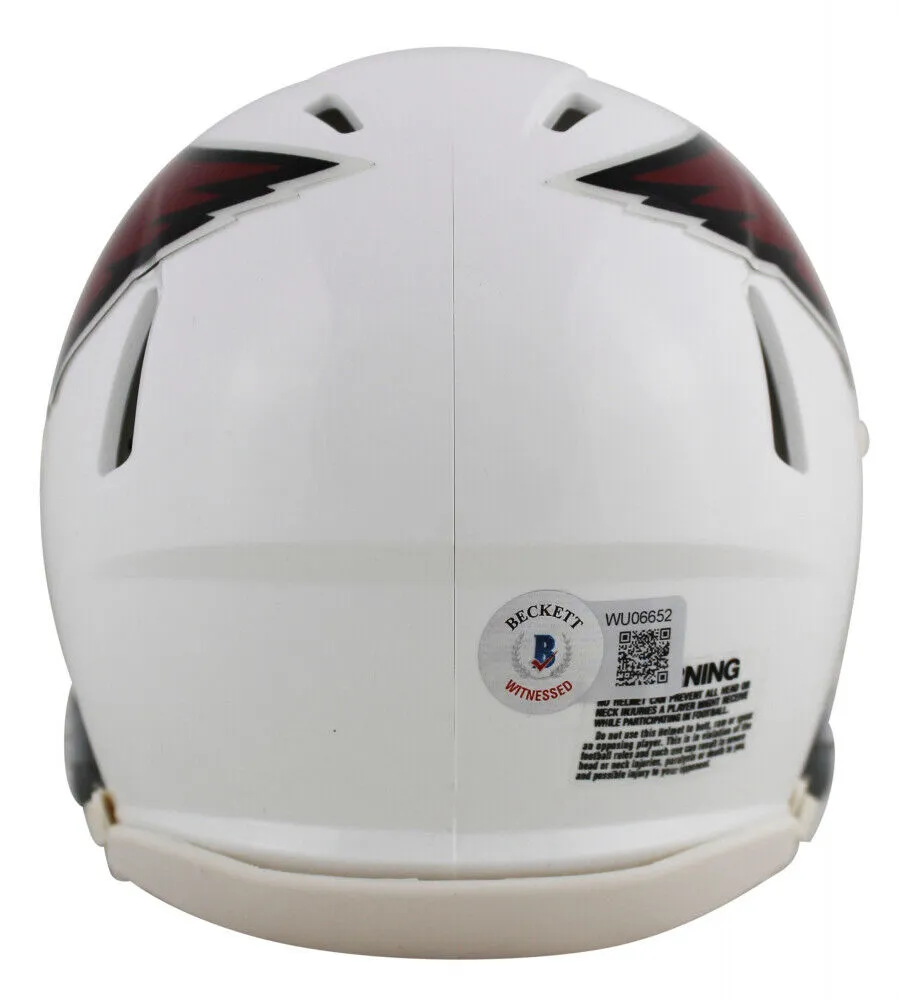 Kurt Warner Signed Arizona Cardinals Mini Helmet (Beckett) 4Pro Bowl Q.B.