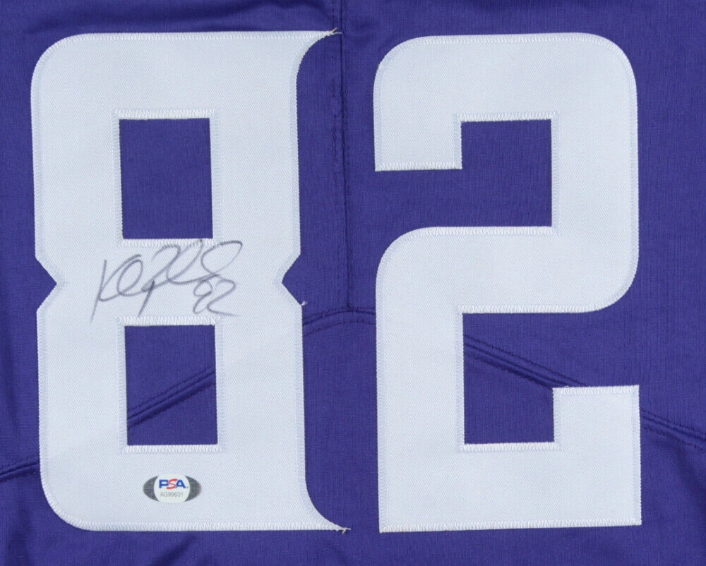 Kyle Rudolph Signed Minnesota Viking Nike on Field Style Jersey (PSA) 2Pro Bowl