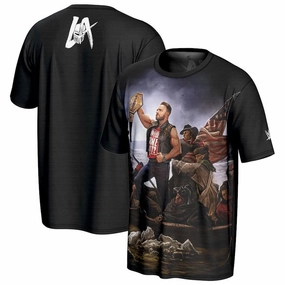 LA Knight WWE ProSphere Crossing The Delaware T-Shirt - Black