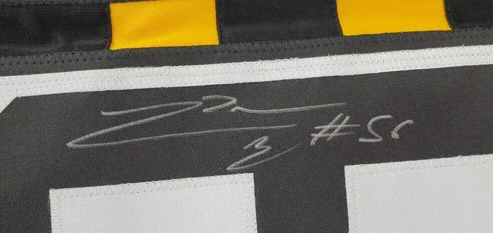LaMarr Woodley Signed Pittsburgh Steelers Bumblebee Throwback Jersey (TSE COA)