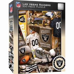 Las Vegas Raiders Locker Room 500 Piece NFL Puzzle