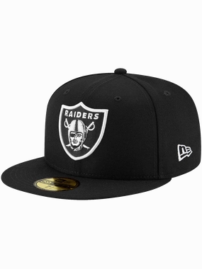 Las Vegas Raiders New Era NFL Team 59FIFTY Fitted Hat - Black
