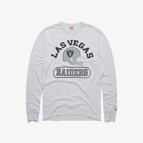 Las Vegas Raiders Throwback Helmet Long Sleeve Tee