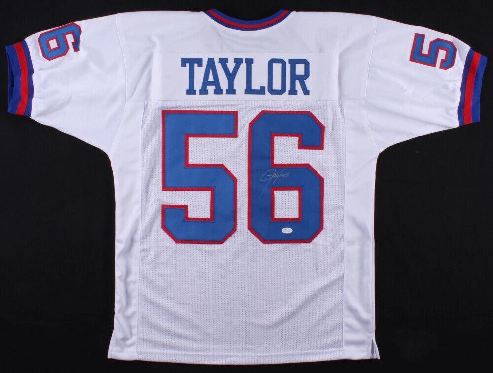Lawrence Taylor Signed New York Giants Jersey (JSA Holo) 2Super Bowl Champ L.B.