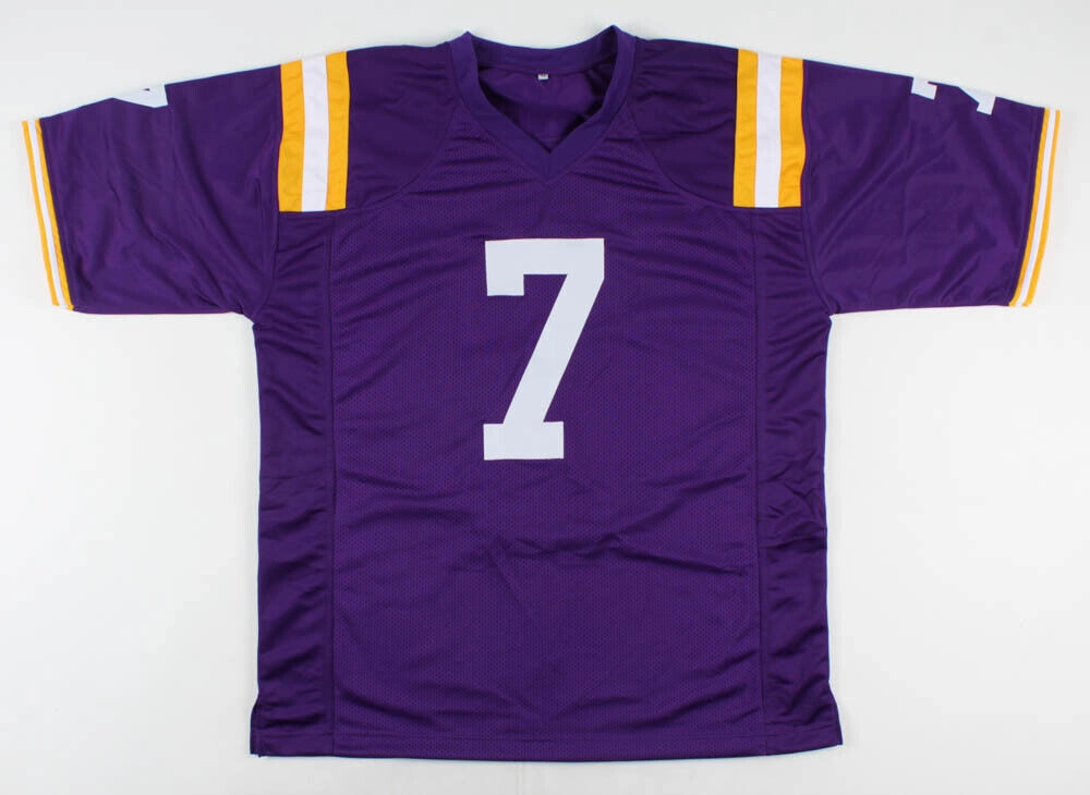 Leonard Fournette Signed LSU Tigers Jersey (P.A. COA) Tampa Bay Buccaneers R.B.