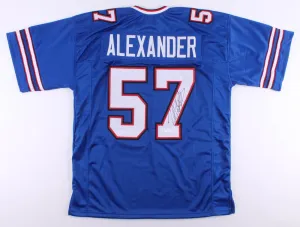 Lorenzo Alexander Signed Buffalo Bills Jersey (JSA COA) 2Pro Bowl Linebacker