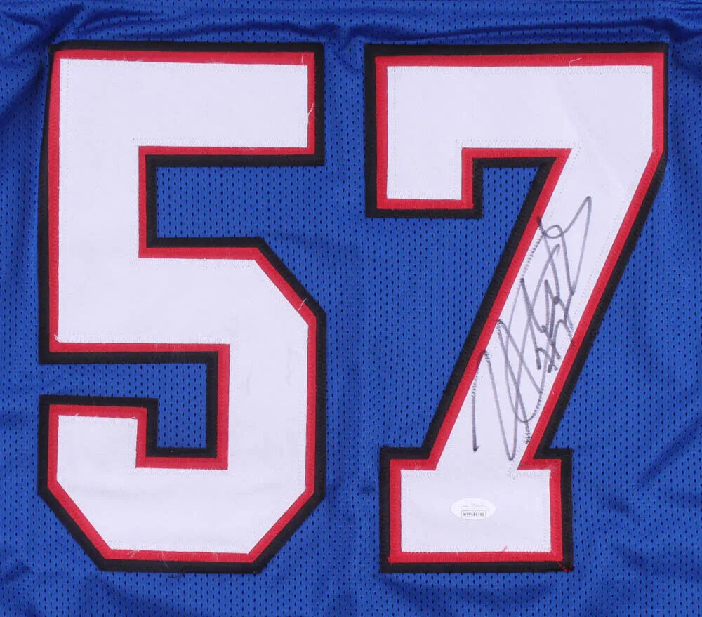 Lorenzo Alexander Signed Buffalo Bills Jersey (JSA COA) 2Pro Bowl Linebacker