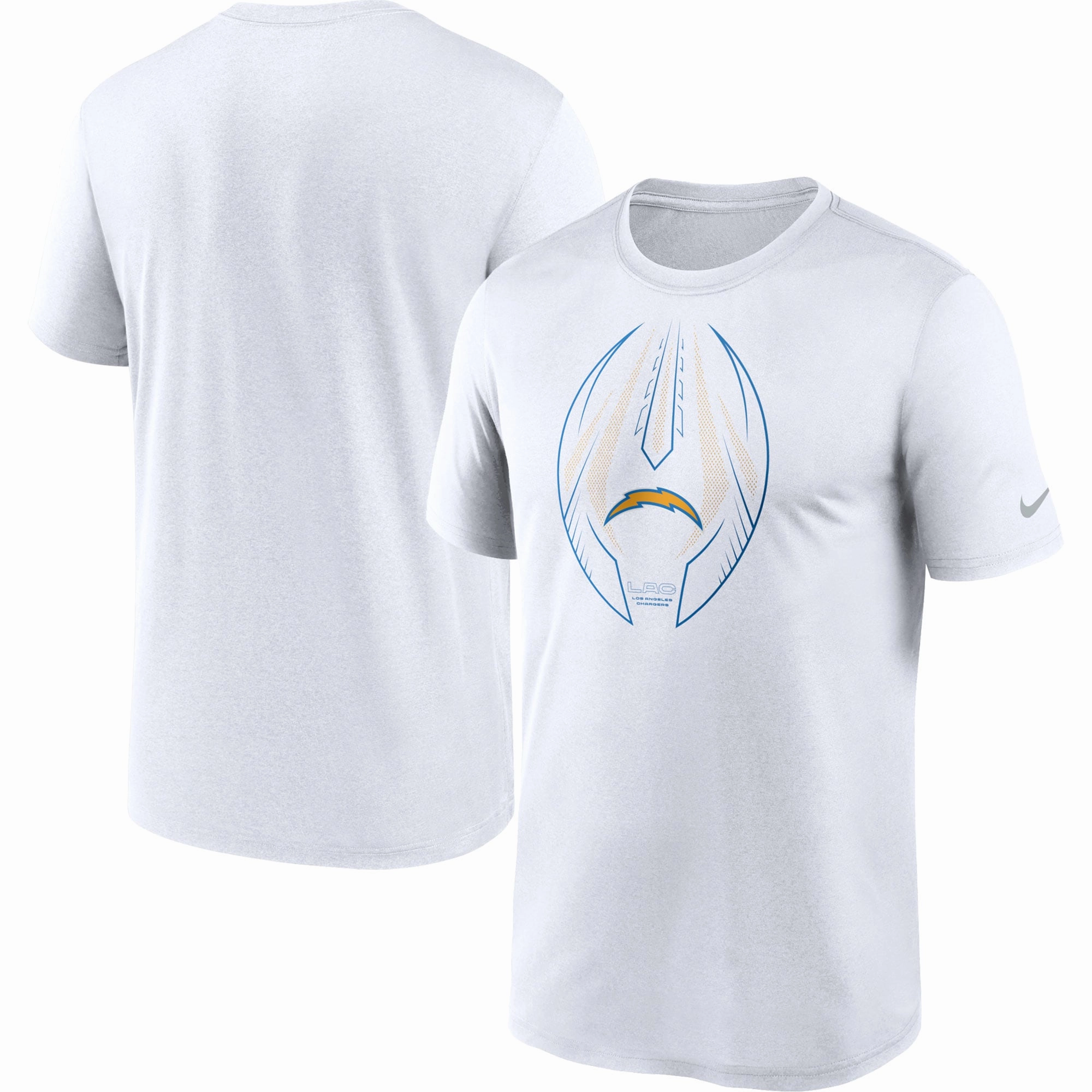 Los Angeles Chargers NFL UK Large Nike Team Legend Icon Performance T-Shirt - White