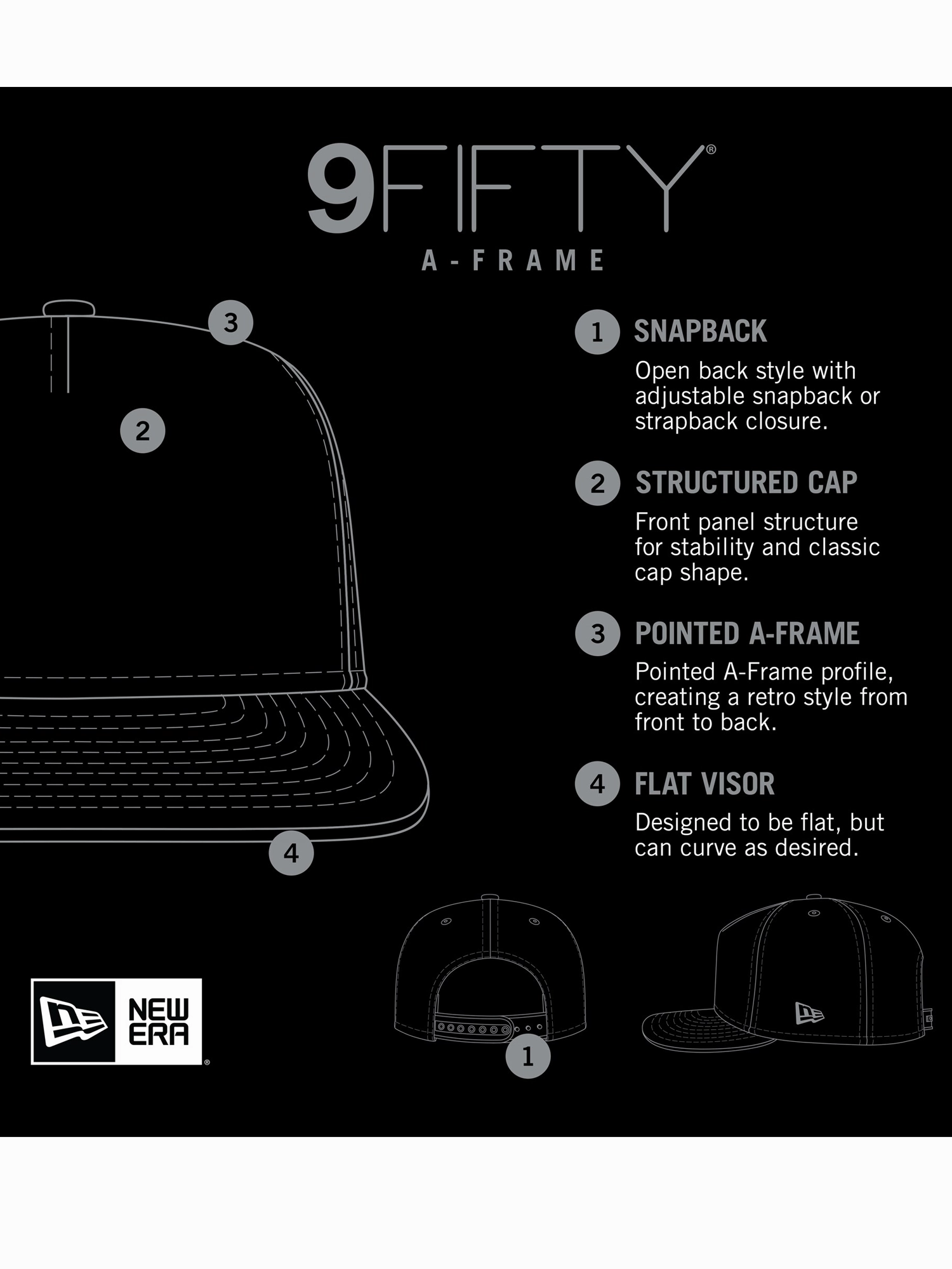 Los Angeles Dodgers New Era MLB Team Pre-Curved 9FIFTY A-Frame Snapback Hat - Blue