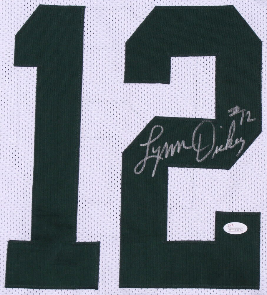 Lynn Dickey Signed Green Bay Packers White  Jersey (JSA) Starting QB (19761985)