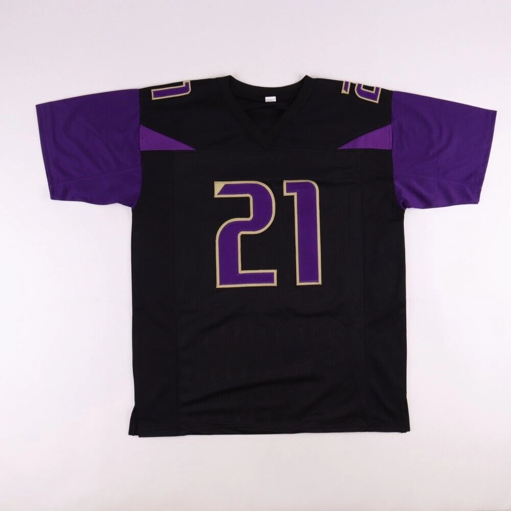 Marcus Peters Signed Baltimore Ravens Jersey (Radtke COA) 3xPro Bowl Cornerback