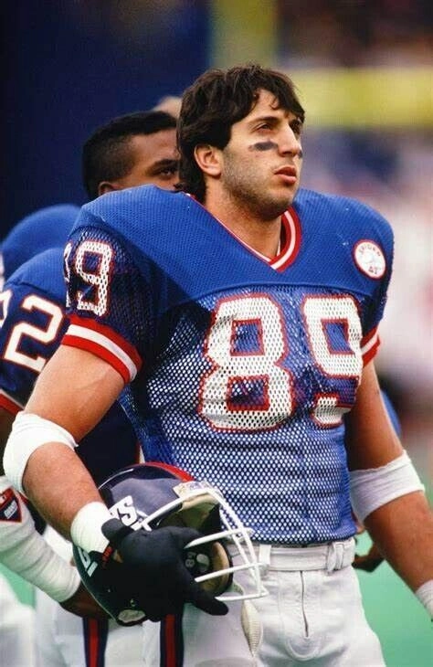 Mark Bavaro Signed New York Giants Blue Jersey (Schwartz COA) 2xSuper Bowl Champ