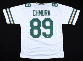 Mark Chmura Signed Green Bay Packers Jersey (Beckett COA)  3xPro Bowl Tight End