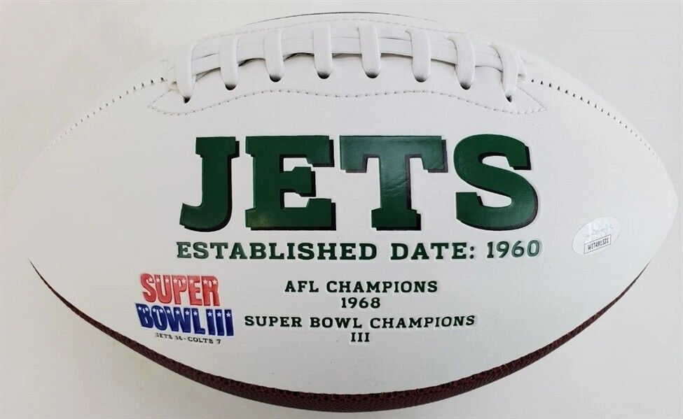 Mark Gastineau Signed Jets Logo Football (JSA COA) Member New York Sack Exchange