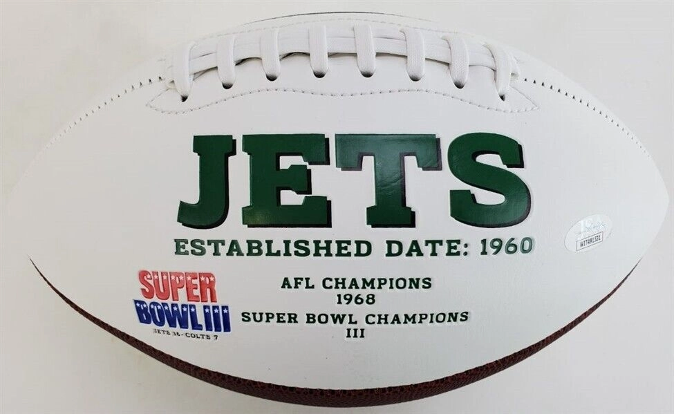 Mark Gastineau Signed Jets Logo Football (JSA COA) Member New York Sack Exchange