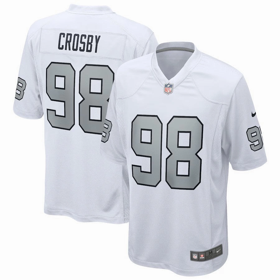 Maxx Crosby NFL Las Vegas Raiders Nike Alternate Game Jersey - White