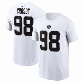 Maxx Crosby NFL Las Vegas Raiders Nike Player Name & Number T-Shirt - White