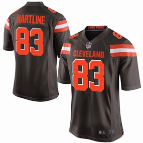 Men's Cleveland Browns Brian Hartline Brown Game Jersey