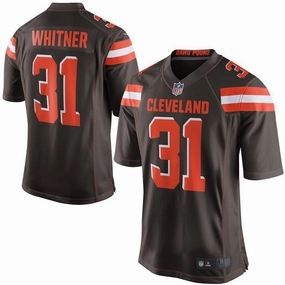 Men's Cleveland Browns Donte Whitner Brown Game Jersey