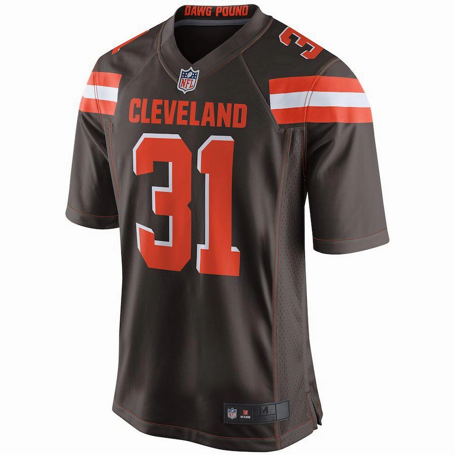 Men's Cleveland Browns Donte Whitner Brown Game Jersey