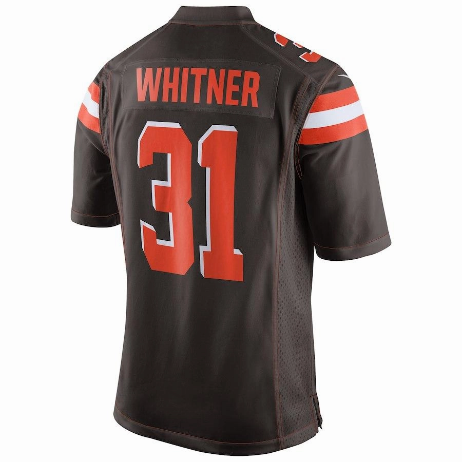 Men's Cleveland Browns Donte Whitner Brown Game Jersey