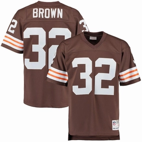 Men's Cleveland Browns Jim Brown Mitchell & Ness Brown Retired Player Jersey