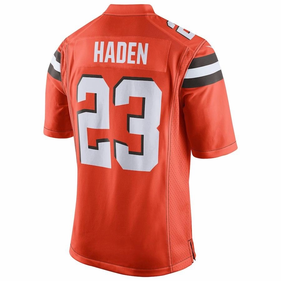 Men's Cleveland Browns Joe Haden Nike Orange Game Jersey