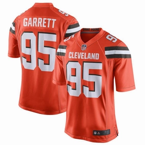 Men's Cleveland Browns Myles Garrett Orange Alternate Game Jersey