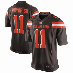 Men's Cleveland Browns Travis Benjamin Brown Game Jersey