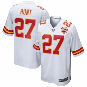 Men's Kansas City Chiefs Kareem Hunt White Game Jersey