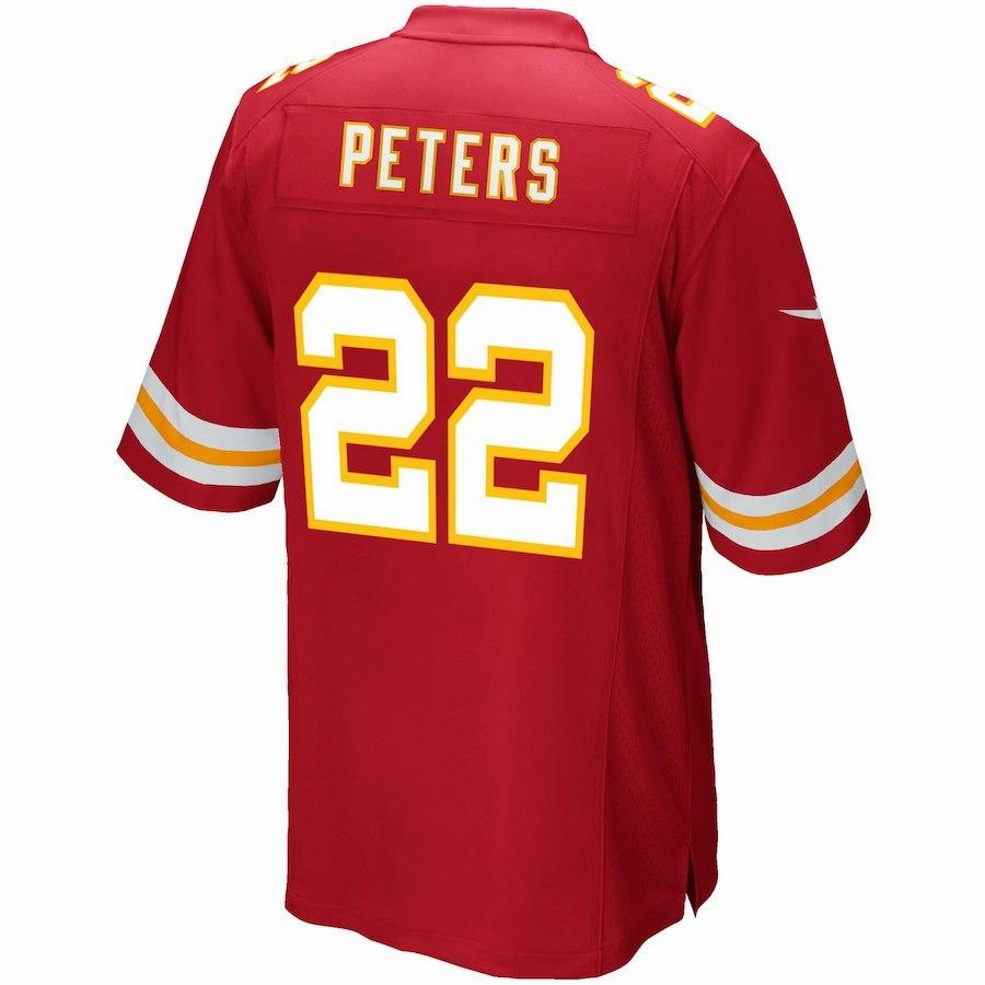 Men's Kansas City Chiefs Marcus Peters Red Game Jersey