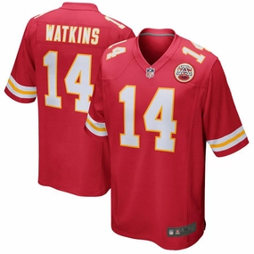 Men's Kansas City Chiefs Sammy Watkins Red Game Jersey