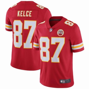 Men's Kansas City Chiefs Travis Kelce  Red Vapor Untouchable Limited Player Jersey