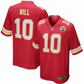 Men's Kansas City Chiefs Tyreek Hill Red Game Jersey