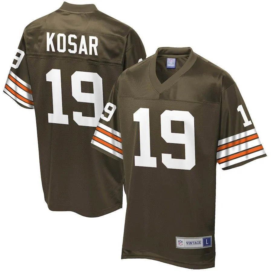 Men's Cleveland Browns Bernie Kosar NFL Pro Line Brown Retired Player Jersey