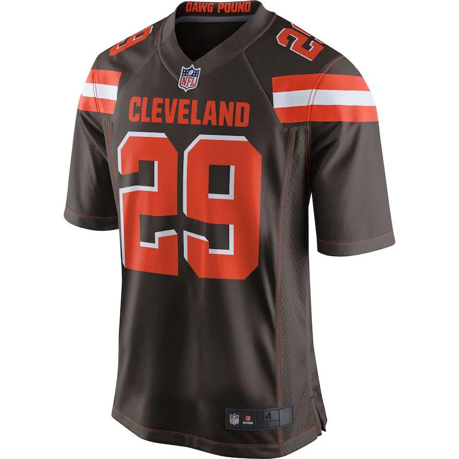 Men's Cleveland Browns Duke Johnson Jr  Brown Game Jersey
