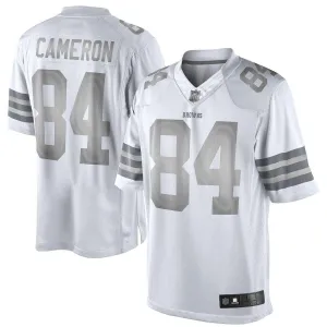 Men's Cleveland Browns Historic Logo Jordan Cameron White Platinum Limited Jersey