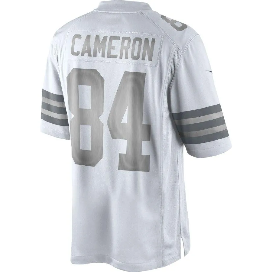 Men's Cleveland Browns Historic Logo Jordan Cameron White Platinum Limited Jersey