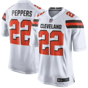 Men's Cleveland Browns Jabrill Peppers  White Game Jersey
