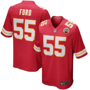 Men's Kansas City Chiefs Dee Ford Red Game Jersey