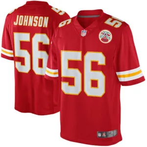 Men's Kansas City Chiefs Derrick Johnson Red Team Color Limited Jersey