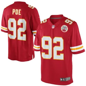 Men's Kansas City Chiefs Dontari Poe  Red Team Color Limited Jersey