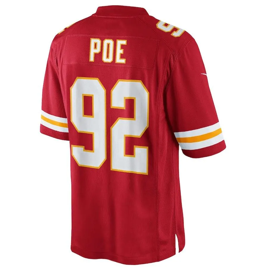 Men's Kansas City Chiefs Dontari Poe  Red Team Color Limited Jersey