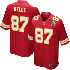 Men's Kansas City Chiefs Travis Kelce Red Team Game Jersey